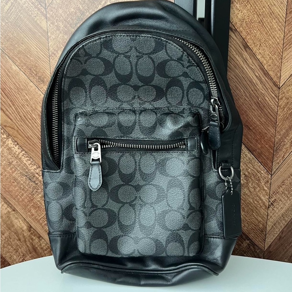 COACH shoulder bag/mini backpack, fanny pack, West Pack BLACK